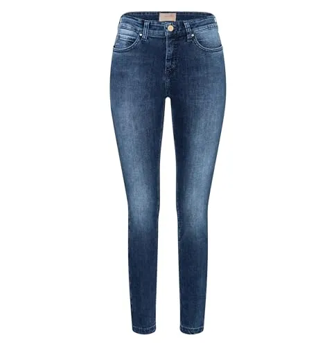 MAC Dream Skinny medium Blue Authentic 2600-90-0356 D676 W38 L28 - Hochwertige Jeans aus robustem Denim mit 11,8oz für langanhaltende Haltbarkeit. Perfekte Passform durch Kombination von deutschen Größen und Inch-Längen, ideal für jeden Anlass.