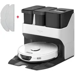 Roborock S7 Max Ultra Saugroboter - Saugroboter mit 5500 Pa Saugleistung, selbstreinigendem Dock und App-Steuerung. Ideal für eine gründliche Reinigung von Hartböden und Teppichen.