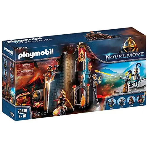 PLAYMOBIL Novelmore 70539 Burnham Raiders Feuerruine, für Kinder von 4-10 Jahren