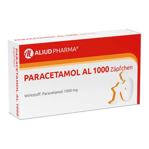 PARACETAMOL AL 1000 Zäpfchen Suppositorien Inhalt: 10 St