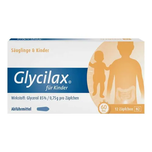 Glycilax Zäpfchen für Kinder Kinder- und Säuglings-Suppositorien Inhalt: 12 St