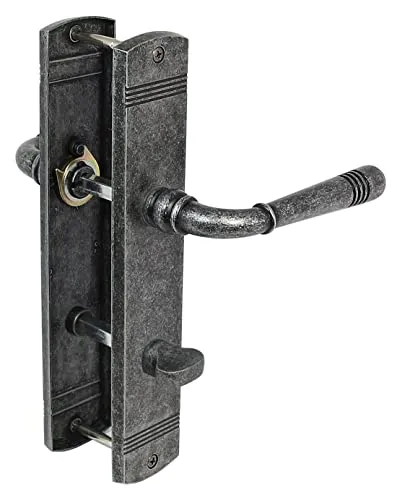 Türbeschlag 1659 Helena LS WC Antik Grau Türklinke