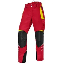 KÜBLER Workwear | KÜBLER Forest Schnittschutzhose PSA 3 | rot/warngelb | Größe 89
