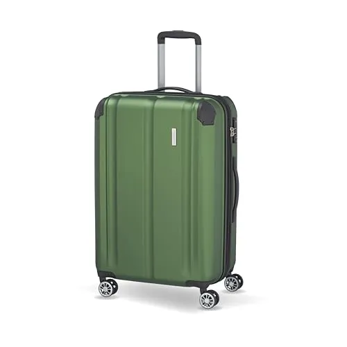 Travelite City 4 Rollen ABS Hartschalen Trolley M - 68 cm, erweiterbar mit 86 l Volumen und TSA-Zahlenschloss für sicheren Transport