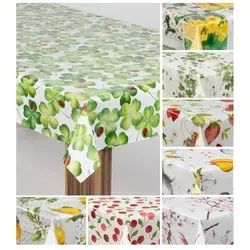 laro Wachstuch-Tischdecke Kleeblatt Marienkäfer 140x300 - Verschönern Sie Ihren Gartentisch mit dieser robusten PVC-Tischdecke. Ideal für den Außenbereich, abwaschbar und wasserabweisend – genießen Sie unbeschwerte Mahlzeiten im Freien!