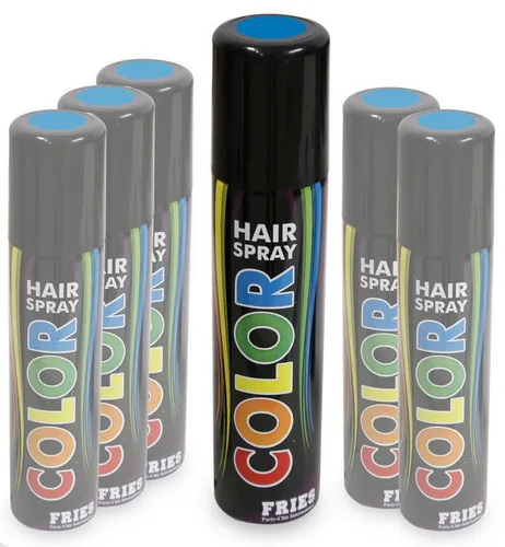 Haarspray "Color" in Blau – Temporäre Haarfarbe - Verleihen Sie Ihrem Look mit dem blauen Color-Haarspray einen einzigartigen Akzent! Ideal für Kostüme und besondere Anlässe. Einfach anzuwenden und für einen Tag sichtbar.