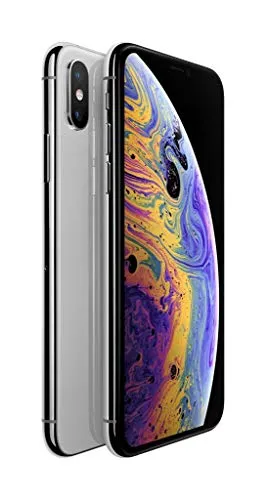 Apple iPhone XS, 64GB - Silber (Generalüberholt) - Simlockfreies Handy mit Super Retina Display und 12MP Dual-Kamera für beeindruckende Fotos. IP68-zertifiziert, staub- und wasserbeständig.