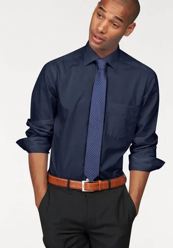 OLYMP Businesshemd Luxor modern fit bügelfrei blau 40 - Business- & Abendmode für Herren, bügelfrei und aus 100% Baumwolle für maximalen Komfort und Pflegeleichtigkeit im Büroalltag.