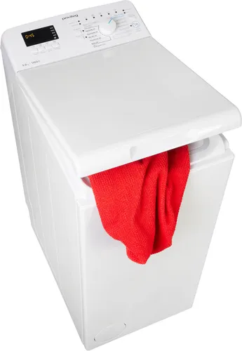 PRIVILEG Waschmaschine Toplader "PWT LC55 DE" - Toplader Waschmaschine in Weiß mit 5,5 kg Fassungsvermögen und innovativem Rapid Wash Programm - ideal für schnelles und effizientes Waschen.
