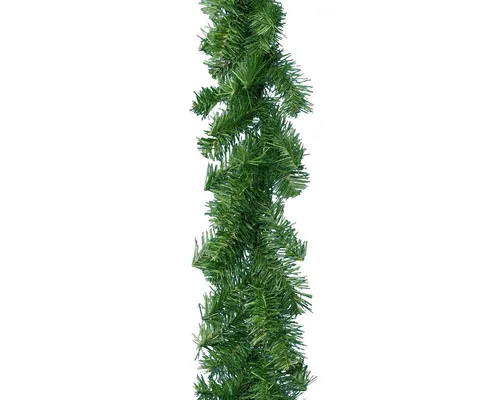 Tannen Girlande Kunststoff Weihnachten dunkelgrün - Traditionelle Girlande in dunkelgrün, perfekt für festliche Dekoration zu Weihnachten und für DIY-Projekte.