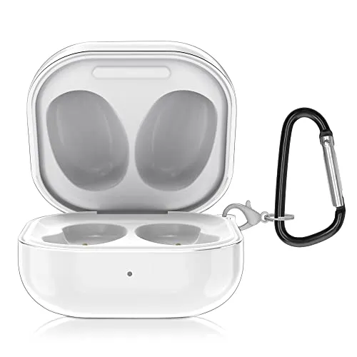 kwmobile Hülle kompatibel mit Samsung Galaxy Buds 2 Pro/Buds 2 / Buds Live - TPU Silikon Schutzhülle Case Cover Kopfhörer Transparent