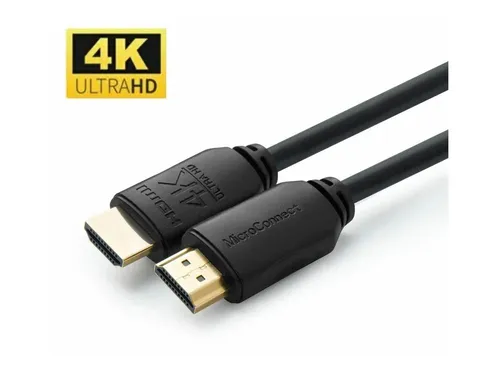 MicroConnect Ultra High Speed - HDMI-Kabel mit Ethernet - HDMI männlich gerade zu HDMI männlich gerade - 3 m - Schwarz - Dolby TrueHD-Unterstützung, unterstützt 4K 60 Hz (4096 x 2160)