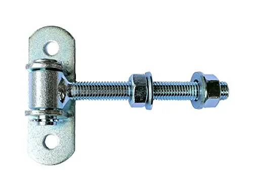 UHRIG Torband M12, einstellbares langes Torscharnier, kmpl. verzinkt, Torangel für Gartentür, Hoftor usw.