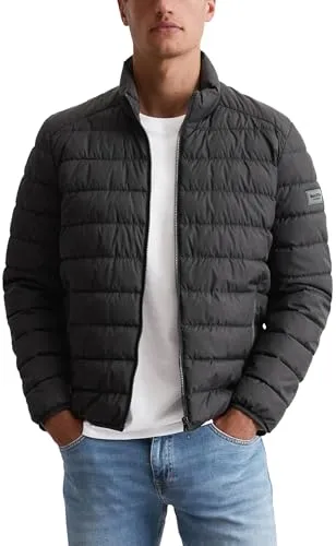 Marc O'Polo Herren Steppjacke, wasserabweisend & nachhaltig, Schwarz, L - Funktionsjacke aus 100% recyceltem Polyester mit wasserabweisender Oberfläche, ideal für jeden Tag – kombiniert Stil und Komfort.
