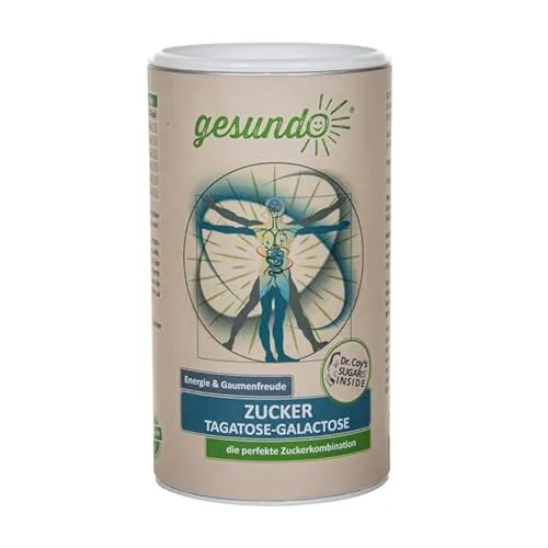 gesundo Tagatose-Galactose Pulver - 100% natürliche Zuckeralternative - Lebensmittel, kalorienarme Zuckeralternative mit glykämischem Index von 3, ideal für Diabetiker und zahnfreundlich.