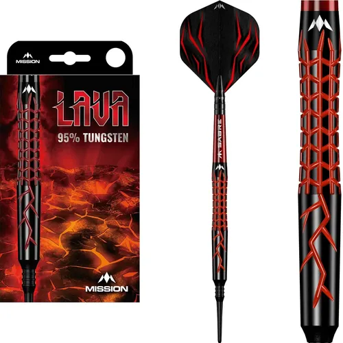Mission Lava Softdarts 90% Tungsten Soft Dart Darts Dartset Dartpfeile 20g