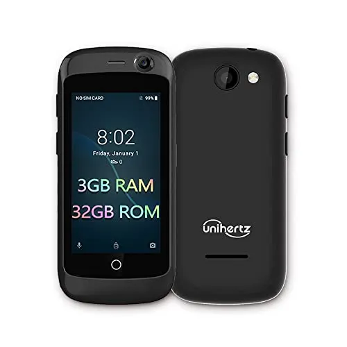 Unihertz Jelly Pro 3GB+32GB - Kleinstes 4G Smartphone der Welt - Simlockfreies Handy mit 2,45 Zoll Display, perfekt für den mobilen Einsatz und leicht zu transportieren. Ideal für Minimalisten und als Zweithandy!