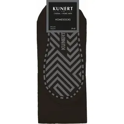 KUNERT Herren Socken Homesocks ABS antirutsch Black 0070 39-42 - Sportsocken mit plüschsohle und Anti-Rutsch-Beschichtung, ideal für gemütliche Stunden zu Hause, aus mulesingfreier Merinowolle und Recycling-Polyamid gefertigt.