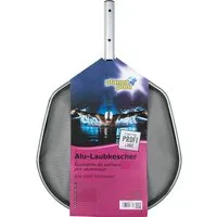Planet Pool Profi Oberflächenkescher - Silber/Schwarz - Kescher für Pools, 48 cm breit und leicht mit nur 500 g, ideal zum mühelosen Entfernen von Blättern und Schmutz von der Wasseroberfläche.