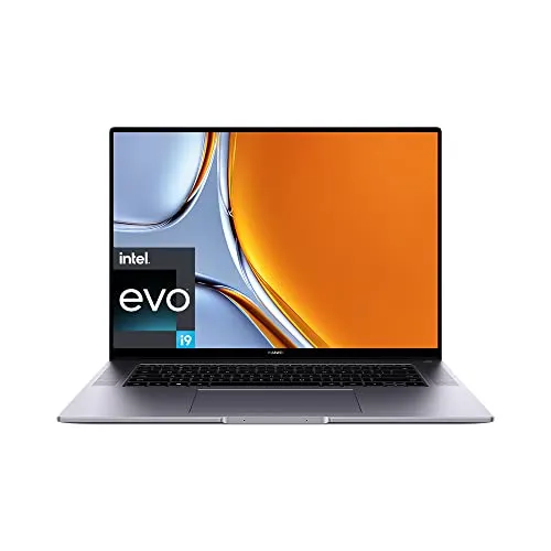 HUAWEI MateBook 16s - 16" 2.5K Touch Display, Intel Core i9, 16GB RAM, 1TB SSD - Normale Laptop-Computer mit 16 Zoll Touchscreen, leistungsstarkem Intel Core i9 und herausragendem 84 Wh Akku für lange Laufzeiten.