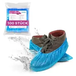 ARNOMED COVER Überziehschuhe, 3g, CPE, blau 451-30 , 1 Packung = 100 Stück