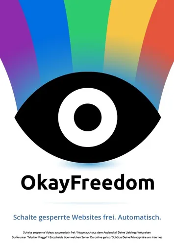 Steganos - OkayFreedom VPN Premium / 1 PC / 1 Jahr / KEY (ESD)
