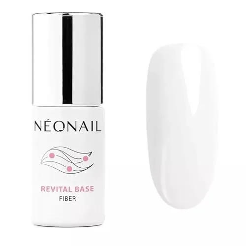 NEONAIL UV Nagellack - Base Coat Gel UV - Revital Base Fiber - Milky Cloud - Unterlack Für Nägel Lack Gel - Modeling Base - 7,2 ml
