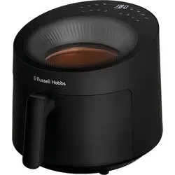 RUSSELL HOBBS Heißluftfritteuse SatisFryPanoramic AirFryer(27420-56), 1500 W, mit Sichtfenster, 10 Programme, wenig oder kein Öl erforderlich schwarz