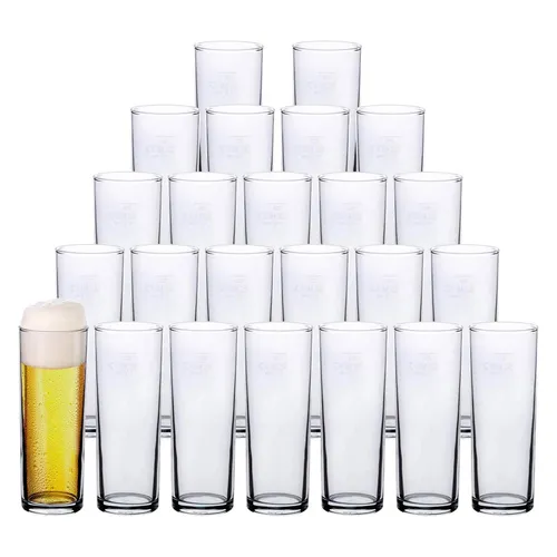 Van Well Kölschgläser 0,2 l - 24er Set - Geschirr & Gläser: Traditionelle Kölschgläser mit 0,2 l Eichung, perfekt für Karneval, Kneipenbesuche oder private Feiern - ein Must-Have für jeden Kölner!