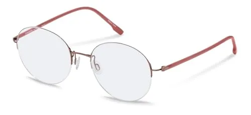 Rodenstock Brillengestell (Model R7145) für Unisex, Rounded, gefertigt aus Metall (inklusive Brillenetui)