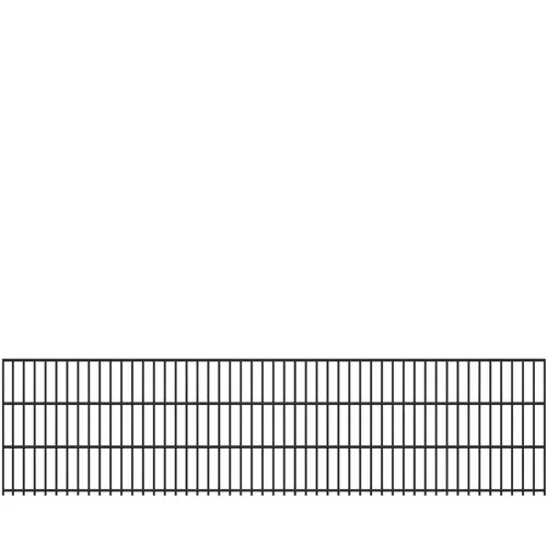 Fa-Bausysteme Doppelstabmatte 8/6/8 Anthrazitgrau 630 mm - Gartenzäune - Robuste Doppelstabmatte für hohe Sicherheit und klassische Eleganz, ideal für Industrie und Privathaushalte.