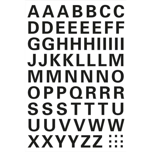 Herma Klebebuchstaben 4158 - Schwarz, 10x10mm, A-Z - Kreative Beschriftungslösungen mit 63 Etiketten, ideal für individuelle Projekte und Organisation.