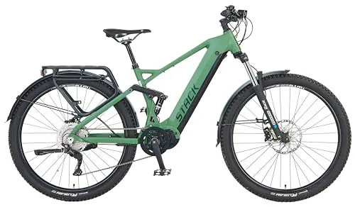 E-Bike PROPHETE "Stack 5.0" Gr. 48 - Kraftvolles Pedelec für Abenteuer - E-Bike, 29 Zoll, 250 W Mittelmotor, 220 km Reichweite, optimal für Stadt und Gelände, mit voll einstellbarer Federung und Sicherheitsbeleuchtung.