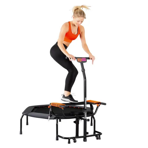 Hammer Fitnesstrampolin JumpStep - Fitnesstrampolin für effektives Training, bis 150 kg belastbar, ideal für Zuhause und ab 8 Jahren geeignet