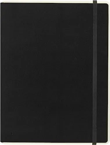 Moleskine - Smart Notebook Paper Tablet - Hardcover - Blanko Papier Digitales Notizbuch - Notizbuch Kompatibel mit Moleskine Pen+, Größe Extra Groß 19 x 25 cm, Farbe Schwarz, 176 Seiten