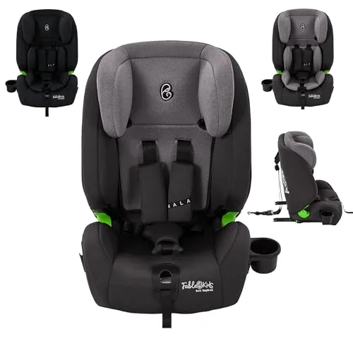 FableKids Kinderautositz NALA - Isofix, für Kinder 76-150 cm, 3-Punkt-Gurt, ab 15 Monaten, bequem und ergonomisch mit 8-fach verstellbarer Kopfstütze