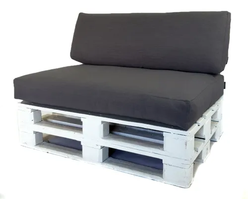 Mayaadi Home Palettenkissen Euro grau 120x40x20 cm - Auflagen & Polster - Hochwertiges Palettenkissen mit Schaumstoffflockenfüllung für optimalen Komfort und stilvolle Akzente auf Ihrem Palettensofa.