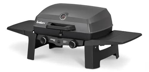 EndersGasgrill Urban II Pro - Tischgrill mit 2 getrennt regelbaren Edelstahlbrennern für flexibles Grillen, Kochen und Backen. Ideal für Balkon und Camping, bietet Qualität und Funktionalität in einem kompakten Design.