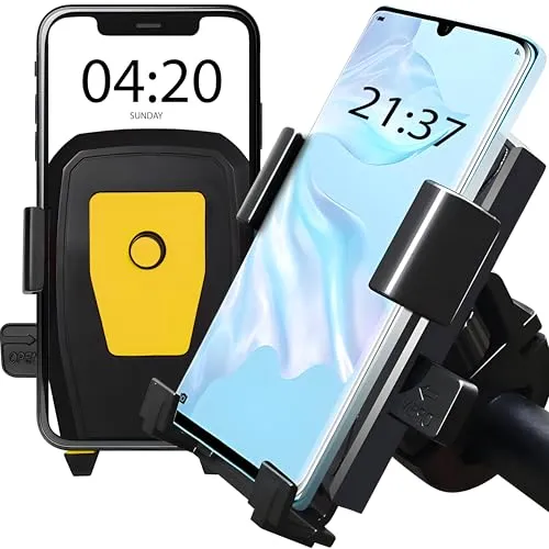 Retoo Handyhalterung Fahrrad, Universal Handy Fahrradhalterung für 3,5-6,5 Zoll Smartphone mit 360° Drehbar, Handyhalter Lenker Motorrad, Rennrad, MTB, Scooter und E-Bike, Fahrrad Halte Anti-Shake