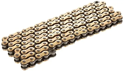 DID 520VX3-KETTE (Gold & Schwarz) – 120 Glieder mit Clip-Verbindung - Sonstige, leistungsstarke X-Ring-Kette für Straßen- und Offroad-Anwendungen bis 800 ccm, bietet direkte Energieübertragung und verbesserte Haltbarkeit.