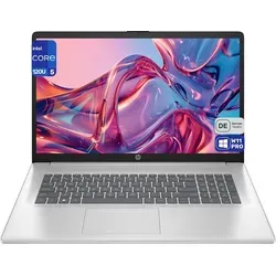 HP 17 Business Laptop - Core i5, 17.3" FHD, 32 GB RAM, 1 TB SSD - Elegantes 17-Zoll-Full-HD-Display und nachhaltige Materialien für umweltbewusste Nutzer. Ideal für Multitasking und Videokonferenzen. Genießen Sie lange Akkulaufzeiten und schnelle Ladezeiten für flexibles Arbeiten.