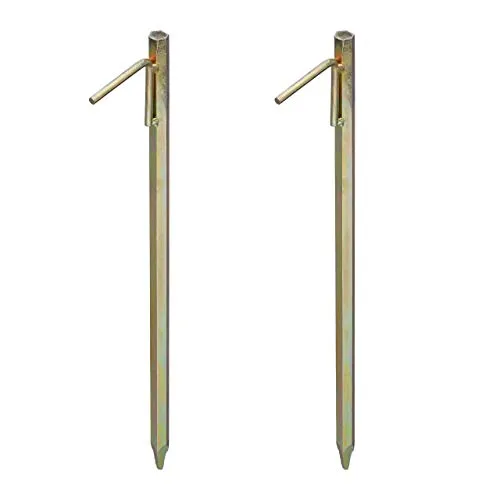 Bodenanker Erdspieße 51 cm - Robuste Felsheringe für Zelte - Erdanker aus Stahl, 51 cm lang, ideal für stabile Zeltverankerung in Felsboden. Perfekt für Camping und Outdoor-Aktivitäten.