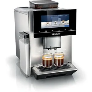 SIEMENS TQ905D03 EQ900 - Kaffeevollautomat in Silber, für personalisierten Kaffeegenuss mit Aromaschutz und intuitiver Bedienung