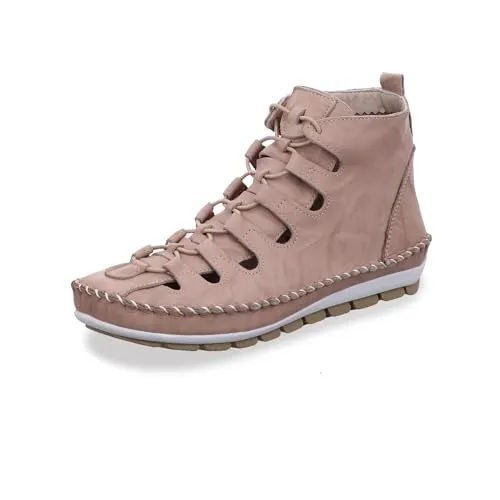 Gemini Schnürstiefelette beige 38 EU - Wanderschuhe mit bequemer Schnürung und hochwertigem Leder, ideal für lange Spaziergänge und Outdoor-Aktivitäten.