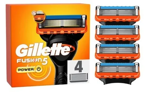 4x Gillette Fusion5 Power Rasierklingen