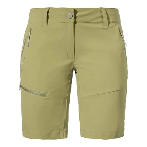 Schöffel Damen Shorts Toblach2 Bermudas in Solid Olive, Größe 38 EU - Wanderhosen mit S.Cafe Ice-Cafeâ„ Technologie für hohen Tragekomfort und 4-Wege-Stretch für maximale Bewegungsfreiheit, ideal für aktive Outdoor-Abenteuer.