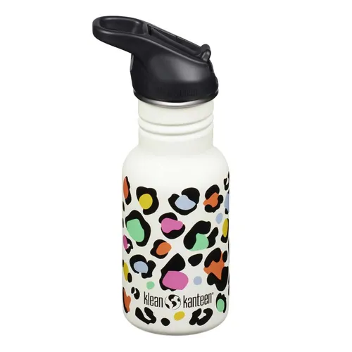Kid Kanteen - Classic 355ml Flip Sport Cap Leopard Print | KLEAN KANTEEN
