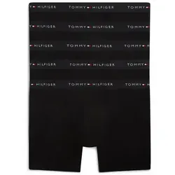 Tommy Hilfiger Underwear Boxer (5-St) Schwarz L (52) - 5er Pack körpernahe Boxershorts in klassischem Schwarz, aus hochwertiger Baumwolle-Elasthan-Mischung für optimalen Tragekomfort. Maschinenwaschbar und ideal für den täglichen Gebrauch.