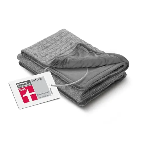 medisana HB 680 Kuschelheizdecke - Heizdecken: Flauschige Kuschelheizdecke mit 3 Temperaturstufen und Turbo-Heat-Funktion für schnelles Aufwärmen, waschbar und mit Abschaltautomatik für sichere Gemütlichkeit.