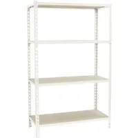 PROREGAL Schwerlastregal Mid Muli 150 x 120 x 40 cm - Robustes Steckregal mit 4 Fachböden und einer Traglast von bis zu 200 kg pro Ebene, ideal für Werkstatt und Lager, einfache Montage und verstellbare Fachböden.